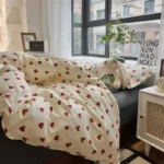 Korean Style Bedding Set Boys Girls Twin Queen Size Duvet Cover Flat Sheet Pillowcase Bed Linens Kids Adult Fashion Home Textile - Image 2