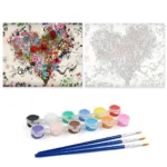 Love Heart DIY Decorative Painting Frameless Handpainted Oil Painting Hand Painted Art Crafts Acrylic Creative for Home Decors - Image 2