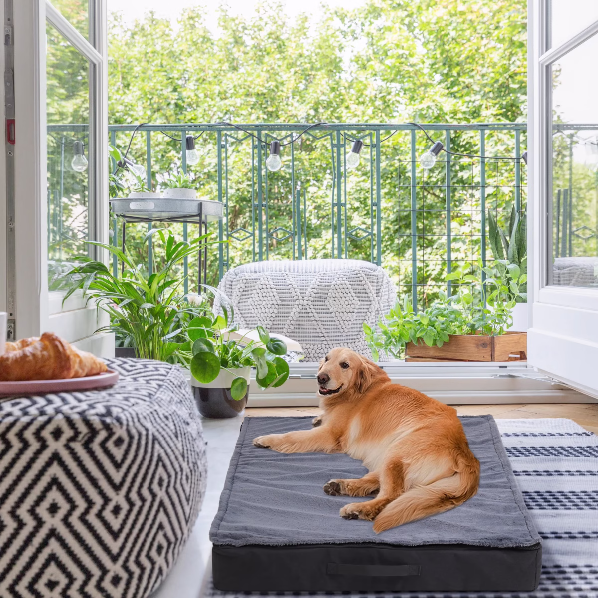 Dog Beds For Large Dogs, Orthopedic Dog Bed For Medium Large Dogs Waterproof Lining, And Non-Slip Bottom, Machine Washable - Image 3