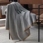 Cozy Nordic Knitted Throw Blanket for Modern Home Elegance