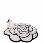 Round Camellia Crystal Velvet Floor Mat Living Room Bathroom Door Absorbent Quick-Drying Floor Rugs Household Non-slip Carpet - Image 6