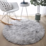 Plush Rugs Round Carpet For Living Room Sofa Foot Pad Fluffy Soft Kids Bedroom Cushion Balcony Hanging Basket Mat - Image 3