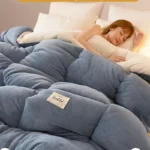 Students Fall And Winter Thickened Wool Futon Space Comforter Duvet Skin-Friendly Cotton Fabric Warm Quilt Vacuum Futon Warm - Image 4