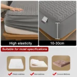 Waterproof Thicken Mattress Pad Protector Adjustable Fitted Sheets Bed Covers Anti-bacterial Pad for Bed 150x200 160x200 200x200 - Image 4