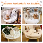 Pet Sofa Bed Raised Cat Chair Small Dog Couch Bed Removable Cushion Sleep House - Image 6