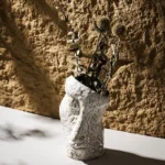 OasinHigh-end Creative Vase Abstract White Face Nordic Contemporary Art Ikebana for Fresh Flower Pampas Grass Home Decoration - Image 4