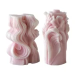Wave Spiral Cylindrical Candle Silicone Mold Handmade Soap Epoxy Resin Column Gypsum Home Aromatherapy Craft Supplies - Image 5