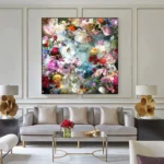 Modern Nordic Decor Bright Peony Flower Art Painting Canvas Posters And Prints Colorful Bouquet Wall Pictures For Living Room - Image 5