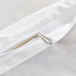 Solid color brushed duvet cover pillowcase set, Queen size simple high-end bedding set, corner strap design, not incuding sheet - Image 4