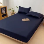 Throw Waterproof Mattress Cover Bed Fitted Sheet Mattress Bedspread Protector Pads Single/Double/King/Queen Full Size Gray/White - Image 6