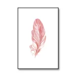 Blush Pink Feather Canvas Painting Inspirational Quote Posters and Prints Love Sign Wall Art Picture for Girls Room Home Decor - Image 5