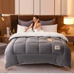 Students Fall And Winter Thickened Wool Futon Space Comforter Duvet Skin-Friendly Cotton Fabric Warm Quilt Vacuum Futon Warm - Image 2