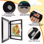 Children Drawing Frames Wooden Replaceable Photo Display for Poster Photo Paintings Pictures A4 Kids Art Frame Display Decor - Image 5