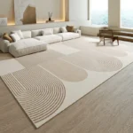 Wabi-sabi Wind Bedroom Decor Plush Carpet Thickened Study Anti-slip Mat Japanese-style Carpets for Living Room Home Striped Rug - Image 4
