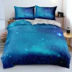 Luxury Galaxy Dark Blue Bedding Set Twin Full Queen King Size Duvet Cover Set Shining Stars Starry Sky Kids Adults Comforter Set - Image 3