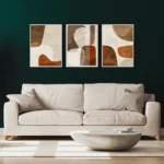 Chic Beige Abstract Canvas Art Set for Modern Spaces - Image 3