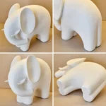 Nordic Style Elephant Resin Statue Ornaments, Home Decor Crafts, Office Desk Figurines Decoration, Bookcase Sculpture Gift - Image 3