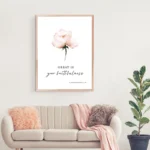 Lamentations 3:23 Bible Verse Watercolor Flowers Canvas Painting Scripture Quotes Posters Wall Art Pictures Bedroom Home Decor - Image 3
