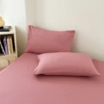 Oasin 3-Piece organic cotton flat bed sheet set 230x250 bedroom 2 seater bed linens summer luxury double bed queen king size - Image 5