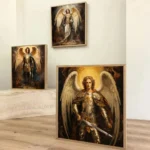 Archangel St.Michael Vintage Poster Print Living Room Home Decor Christian Religion Bible Angel Canvas Painting Wall Art Picture - Image 2