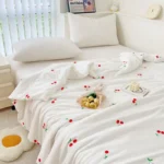 Super Soft Double Layer Yarn Summer Quilt for Child or Adult Air Conditioning Comforter Skin-friendly Light Summer Blanket Duvet - Image 4