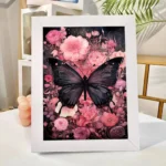 Gothic Retro Pink Flower Castle Posters Prints Butterfly Animal and Plant Landscape Canvas Painting Living Room Home Decoration - Image 4
