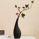 Oasin2pcs Abstract Couple Ceramic Vase for Pampas Grass White Black Nordic Modern Art Tabletop Home Decoration Accessorie - Image 4