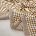 Japanese-style Plaid Summer Blanket 100% Cotton Skin Friendly Quilted Queen Quilt 220*240 Breathable King Size Duvet Comforter - Image 5