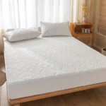 Waterproof Quilted Mattress Cover - Cotton Top, Antibacterial Fiber Fill, TPU Waterproof Layer - A-Class Health Standard - Image 3