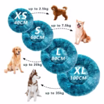 Super Pet King Dog Bed Zip Sofa Removable Dog Sleeping Bed Washable Donut Calming Long Plush Dog Beds XXL Detachable Dog House - Image 6