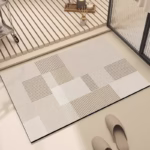 Bathroom Mat Absorbent Floor Mats Bath Carpet Soft Diatom Mud Non-slip Rug Toilet Doormat Entrance Door Tappeto Bagno Alfombra - Image 3