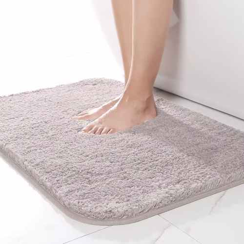 Soft Absorbent Bathroom Mat Set Non-Slip Rug with Various Sizes, Thick Comfortable Mat for Bathtub, Bathroom, Home Decoration