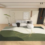 Soft Plush Abstract Area Rug for Cozy Living Room Decor - Image 2