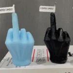Funny Middle Finger Scented Candle Creative Candle Soy Wax Long Lasting Candle Aromatherapy Hand Gesture Candle for Home - Image 5