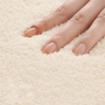Light Luxury Lounge Round Rug Minimalist Cream Rugs for Bedroom Fluffy Soft Living Room Decoration Carpet Home Thicken Plush Mat - Image 5