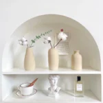 INS Ceramic Vase White Flower Pot Nordic Decorative Vase Dry Flower Vases for Home Living Room Desktop Decor ваза для цветов - Image 5