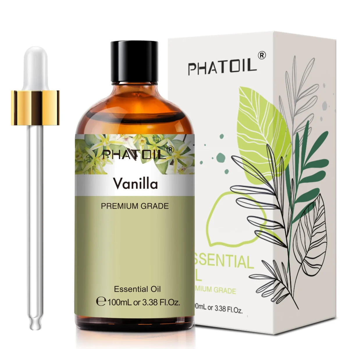 PHATOIL 100ml Eucalyptus Essential Oil For Skin Lavender Vanilla Jasmine Lemon Bergamot Aroma Oil for Aromatherapy Candle Making - Image 3
