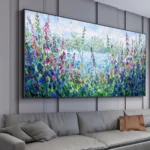 Mintura,Handpainted Texture Flowes Oil Painting on Canvas Modern Home Decoration Large Knife Landscape Posters Wall Art Pictures - Image 2