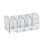 Convenient Clear Acrylic Bookends with Handle Desk Organizer Divided Book Stand Desktop Sorting Rack Study Supplies - Image 6
