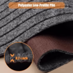 Secure your space with Plush Striped Non-Slip Mat. Comfort & Style. - Image 2