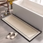 Bathroom Mat Absorbent Carpet Long Rug Water-absorbent Quick-drying Bath Foot Mats Diatom Mud Non-slip Long Strip Toilet Doormat