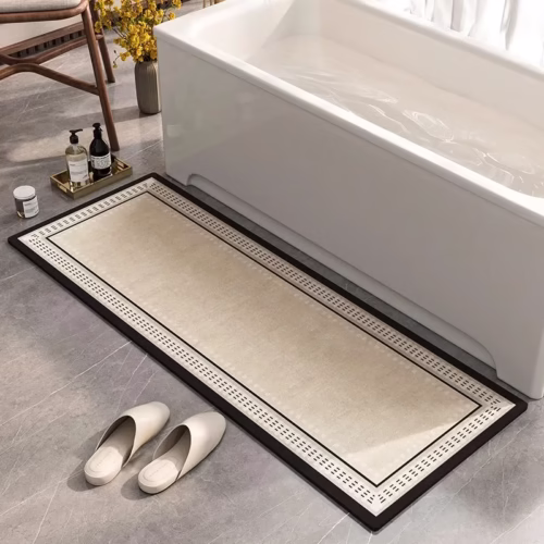 Bathroom Mat Absorbent Carpet Long Rug Water-absorbent Quick-drying Bath Foot Mats Diatom Mud Non-slip Long Strip Toilet Doormat