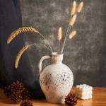 Retro And Nostalgic Handmade Ceramic Vases ﻿Home Interior Decoration Flower Vase With Handle Vase For Dried Flowers - Image 3