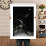 Forest Terror Under Moonlight Poster Art Wall Painting Abstract Canvas Painting Nordic Living Room Home Decor Wendigo Picture - Image 4