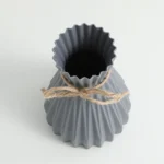 Creative Origami Vase European Pleated Vase Plastic Waist Folding Flower Vase Folding Paper Style Dry Flower Bottle Modern - Image 5