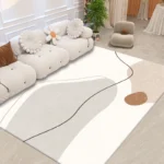 Scandinavian Minimalist Bedroom Rug for Stylish Home Decor - Image 4