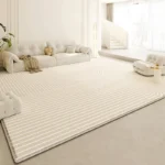 Luxurious Cream Plush Area Rug for Cozy Living Spaces - Image 4