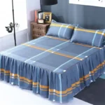 Stylish Single-piece Bed Circumference Skirt, Korean Version Bedspread & Coverlet, Fade-Resistant Design - Image 2