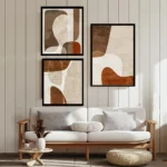 Chic Beige Abstract Canvas Art Set for Modern Spaces - Image 5