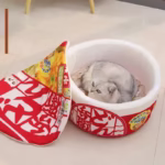 Pet Dog Cat House Kennel Super Large Instant Noodle Warm Dog Cat Nest Beds Cushion Udon Cup Noodle Pet Bed Cozy Nest - Image 2